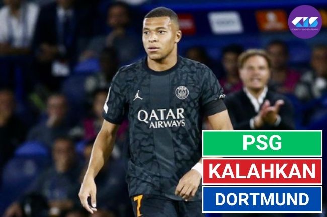 Kylian Mbappe Tampil Impresif, PSG Kalahkan Borrusia Dortmund 2-0